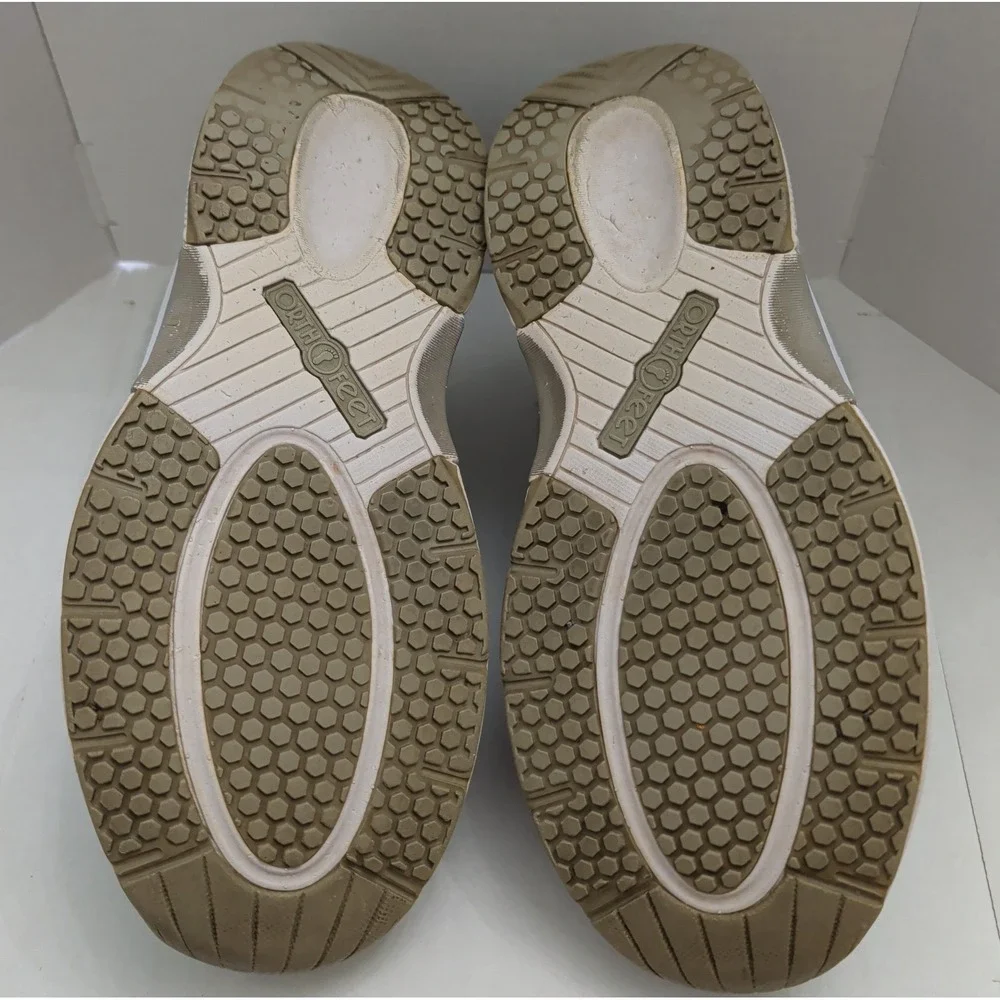 Orthofeet Women Size 6.5 989 Gray Wool Lace Up Sneakers Shoes Comfort